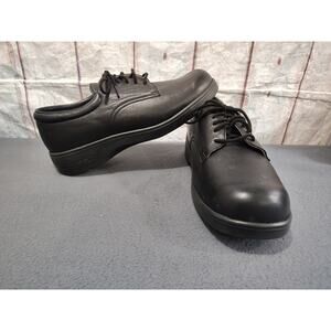 Men's Apex Anti Shock Diabetic Shoes Ambulator Biomechanical Black Leather 10 W